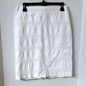 Talbots Petites Eyelet Skirt